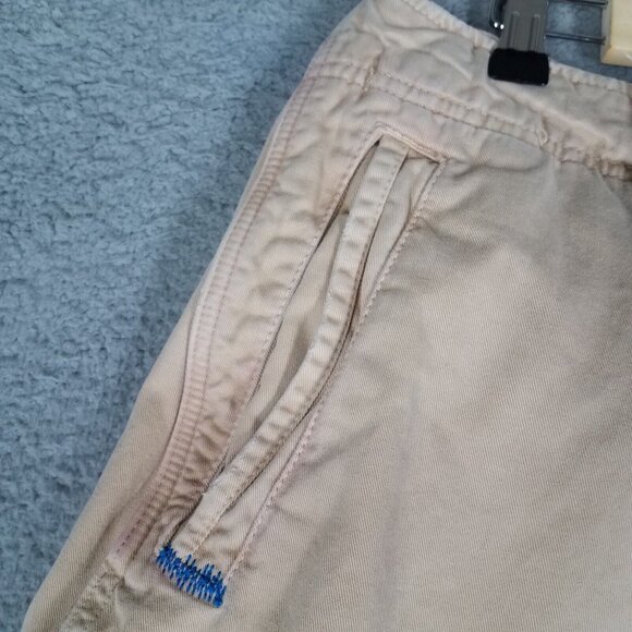 American Eagle Cargo Shorts Men's 33 Heavy Baggy Y2K 12" Khaki Casual Outdoors - Picture 4 of 11